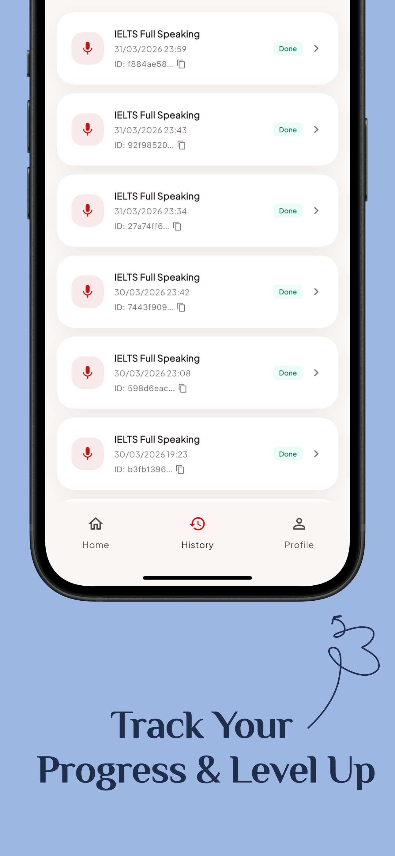 Track Your Progress & Level Up